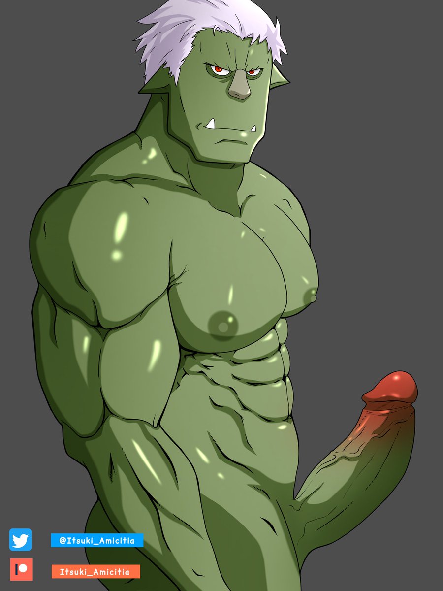 Itsuki_Amicitia's tweet photo. Rigurd's uncensored cucumber 2 🥒✨
#転生したらスライムだった件 #転スラ #Rigurd #リグルド #Orcs #Bara #Gay #nsfwartist https://t.co/4aqkpOAKxq