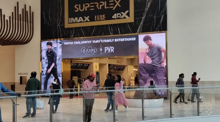 HARIPICTURESS's tweet photo. #Varisu at 
@_PVRCinemas Lullu Mall Trivandrum https://t.co/OBQasaefYn