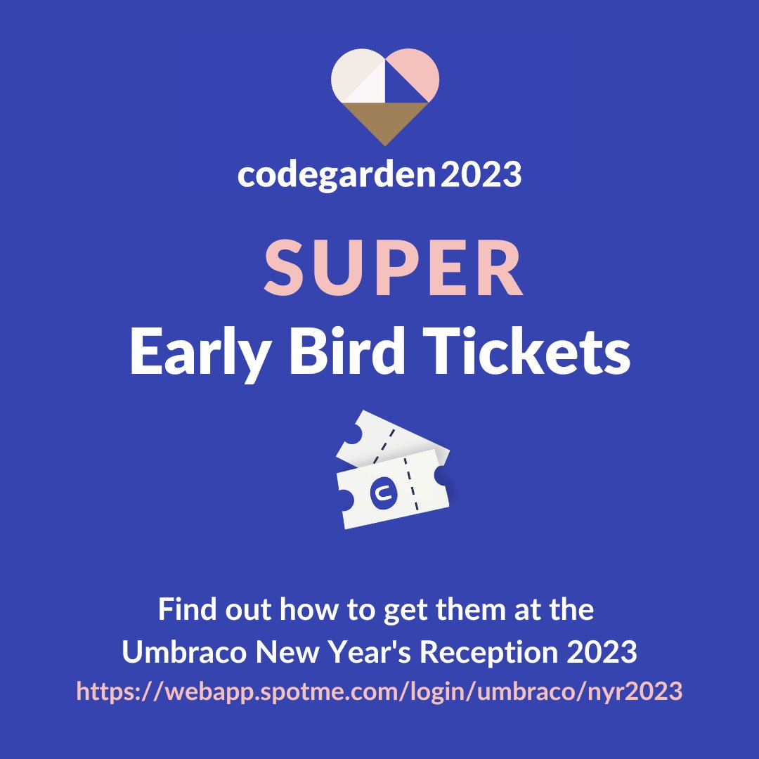 What do you call an early bird ticket with a cape and a mask on? 🦸‍♂️🦸

A SUPER-Early Bird ticket! 🤑🤑

The best way to get your paws on the discounted discount is at the New Year’s Reception - and it’s free! Sign up here if you haven’t already: webapp.spotme.com/login/umbraco/…