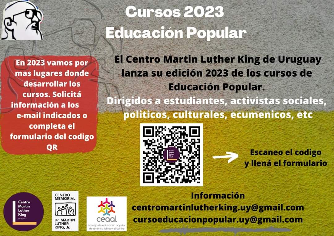 CentroUy's tweet photo. Lanzamos los cursos 2023
Sumate para construir un gran movimiento de educación popular! https://t.co/9ZNSbrHZTM