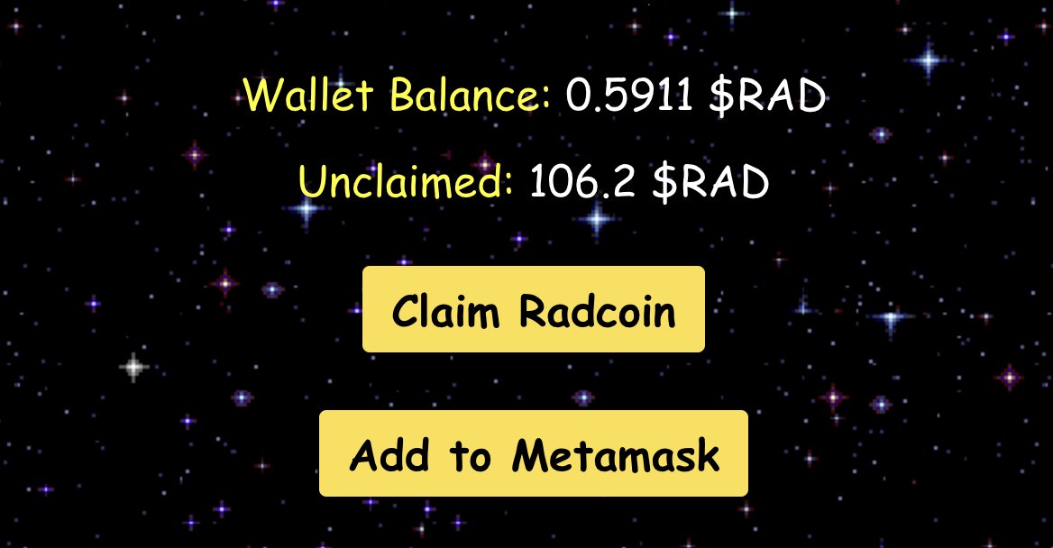 Just 4 hours until the Pixelady Maker: Radbro mint!!

Don't forget to CLAIM Radcoin from your bros in order to mint.

radbro.xyz