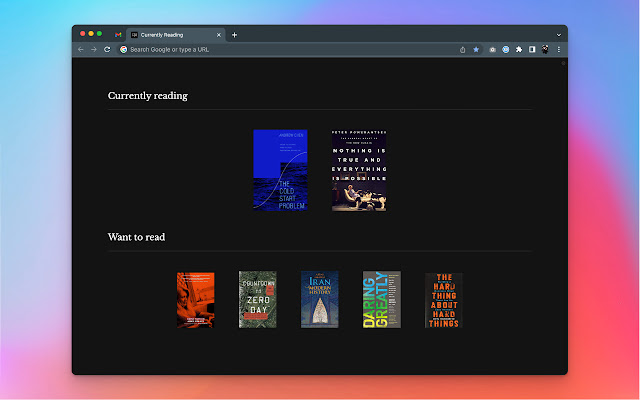 literalclub's tweet photo. The amazing @stpe built a browser extension that shows you're reading and want to read on Literal when opening a new tab: https://t.co/rxMjulCnRq https://t.co/EELImkvPza