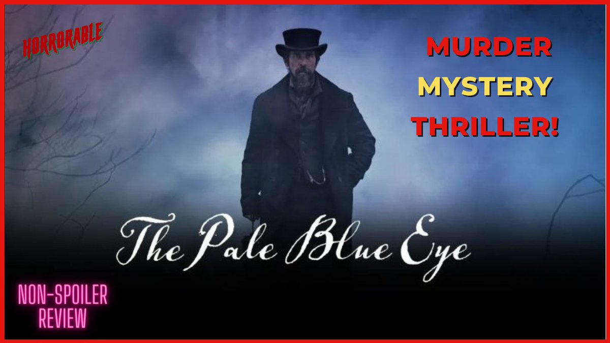 Edgar Allan Poe helps a detective in #ThePaleBlueEye - check out <a href="/Horrorable666/">Horrorable</a> non-spoiler review below!

youtu.be/pHckJqJ9cp8

#thriller #MysteryMan #EdgarAllanPoe #Lenore #Raven #reviews #film #FilmTwitter #filmreview