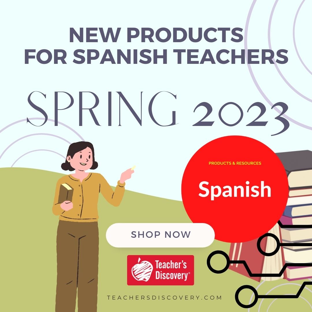 NEW 2023 PRODUCTS FOR SPANISH TEACHERS!  ow.ly/x8F050M5RIM

#spanishteacher #spanishteachers #spanish #spanishclassroom #teachspanish #learnspanish #spanishbooks #spanishreaders #spanishclass