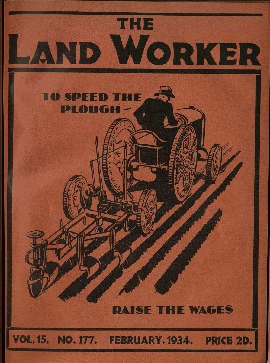 "To speed the plough... raise the wages"

A 'Land Worker' front cover to mark #PloughMonday 

Find out more about working conditions of agricultural workers through online editions of the National Union of Agricultural Workers journal, 1919-1950, at warwick.ac.uk/services/libra…