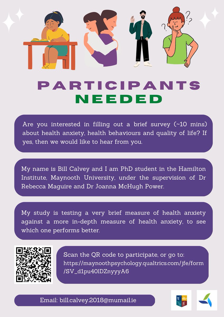 Hi everyone, 

I am conducting a short survey for a chapter of my PhD thesis. I am testing my brief, single item measure of health anxiety against a more in-depth measure of health anxiety. 

If you have some spare time over the course of the day (and are 18+), click the link :)