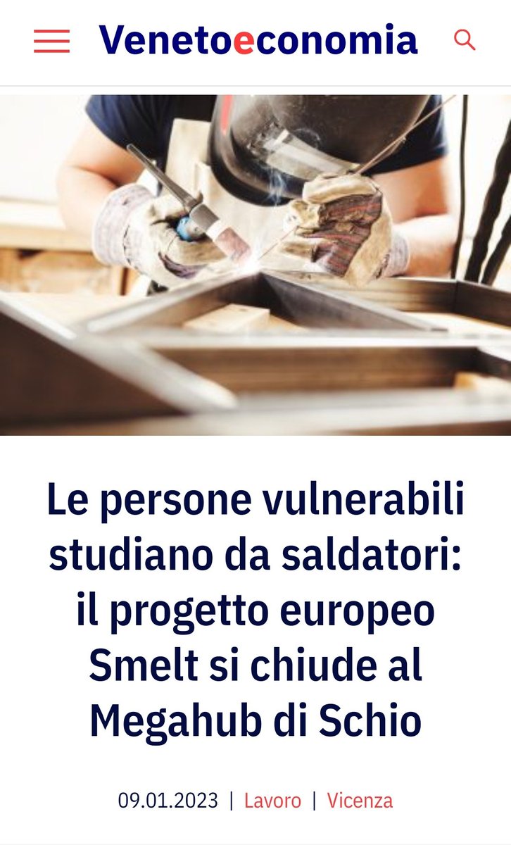 elsagarzaro's tweet photo. Lunedì prossimo un evento internazionale si terrà in @mega_hub per raccontare i due anni del progetto #smelt_eu che ha fatto incontrare persone vulnerabili in cerca di lavoro con aziende attente al territorio come @EcorIntern
Maggiori informazioni qui 
https://t.co/th9lUsucPr https://t.co/RSB13oLZ5T