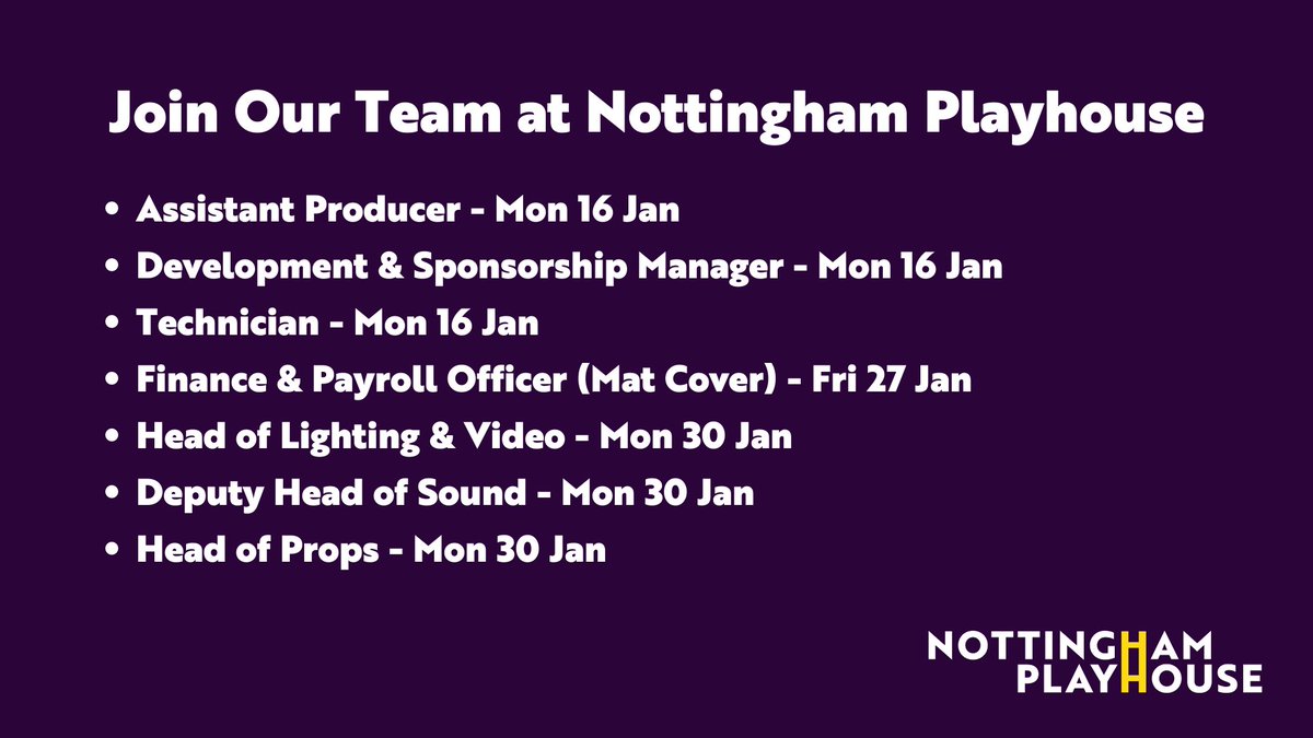 Nottingham Playhouse tweet media