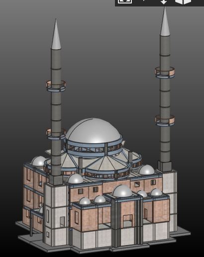 I made other mosque static project in 2022..
2022 yılında yaptığım diğer cami statik projesi..