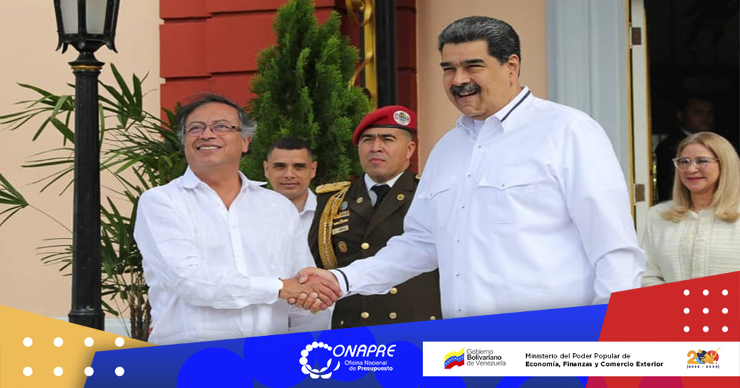 onapre_oficial's tweet photo. #Entérate | El Presidente de la República @NicolasMaduro, recibió a su homólogo colombiano, Gustavo Petro en el Palacio de Miraflores donde sostuvieron una reunión de trabajo extraordinaria.

#RegresamosALaEscuela2023 https://t.co/YEzT9NanLV