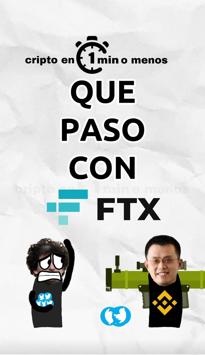 criptoen1m's tweet photo. A las 12 UTC -3 (o sea, en una hora)

#NuevoVideo

Qué Pasó con #FTX

en 1 minuto (creo🤷)

No se lo pierdan!!

#CriptoEn1m #CriptoEn1Minuto #FTXscandal #Crypto #bitcoin #Criptomonedas #SBF https://t.co/CM3K7KvbuQ