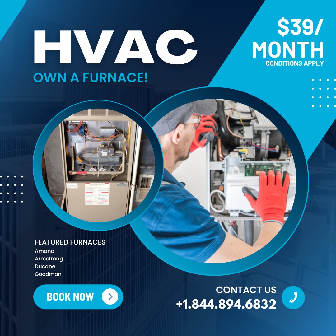 TwintechHVAC's tweet image. Looking to buy a furnace? Check out our $39/month program to own a furnace today! Call Twintech at 1.844.894.6832 for more information!

Visit our website: twintechheating.ca

#BuyFurnace #furnaceinstallation #furnacemaintenance #durhamhvac #amana #armstrong #ducane #goodman