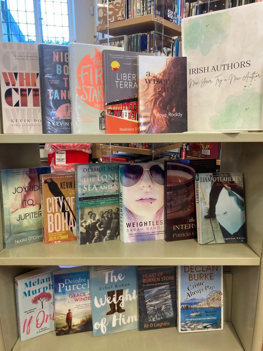 DLR_Libraries's tweet image. New Year, New Author - Check out our display of Irish Authors at #ShankillLibrary and discover a new favourite #RightToRead #Books #DlrLibraries