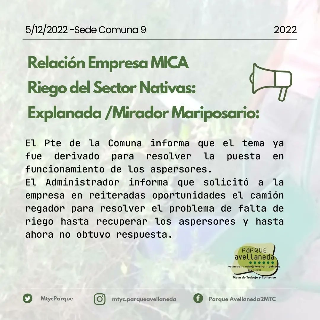 MTyC Parque Avellaneda tweet media