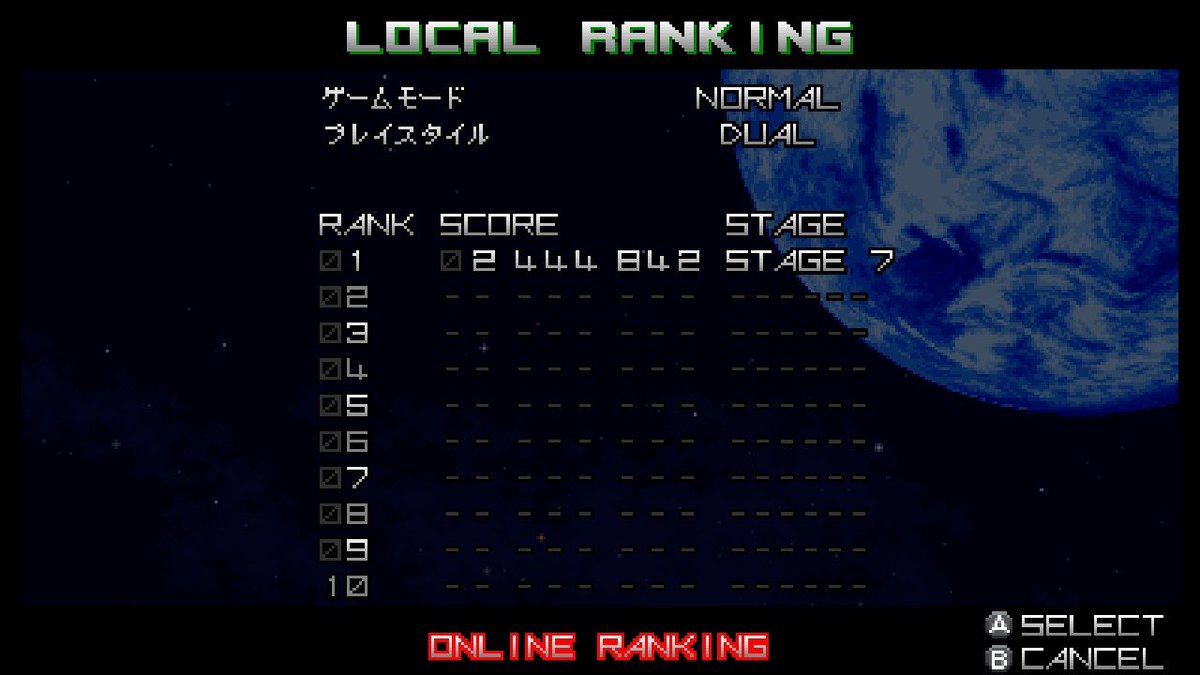 c10h8's tweet image. 脳が大混乱した #レイジングブラスターズ デュアルプレイ(1人で2Pプレイ)
初挑戦で7面に到達。
MSXのスーパーレイドック以来だよこんな変態プレイ()

#Switch #RagingBlasters