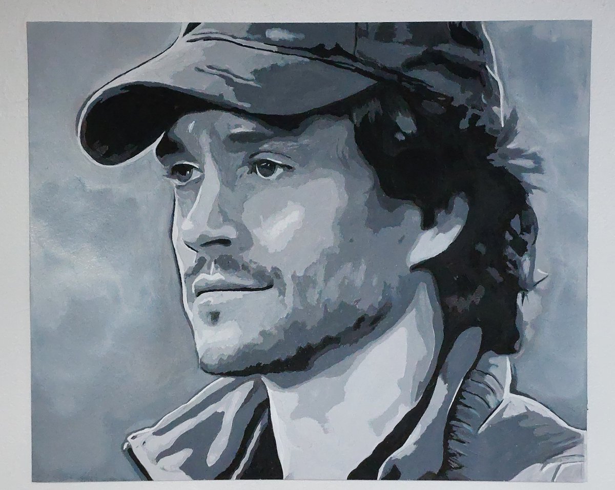 'In those moments, when you can't overcome your surroundings, you can make it all go away.'

'Put my head back, close my eyes, wade into the quiet of the stream.'

I painted Will, especially for #RenewHannibal day! Hope you like him! ❤️
#HughDancy 
#WillGraham 
#Hannibal