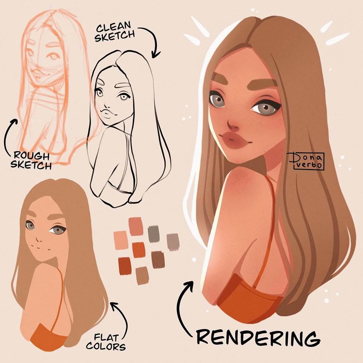 Cubebrush on X: Hair reference by @bluez3619995 Source:   #digitalart #arttutorial #digitalpainting  #howtodraw #fantasyart #artclass #photoshop #art #artwork #speedpaint  #artist #design #tutorial  / X