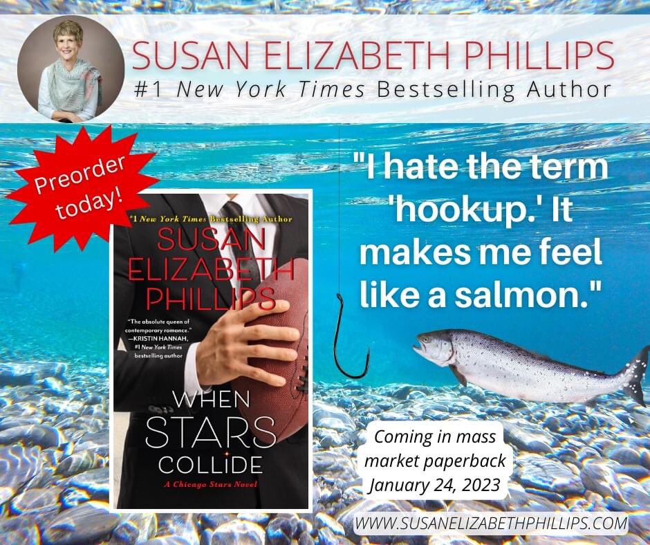 SEPauthor's tweet photo. Olivia Shore is too classy for a hookup, or is she?
Find out more about WHEN STARS COLLIDE. https://t.co/DAyIL4BLSC
#susanelizabethphillips #chicagostars #romancebooks #womensfiction #romcom #romcombooks #BookTwitter #whenstarscollide #chicagostarsseries #seppies #BookTwitter https://t.co/VREw8T5dWY