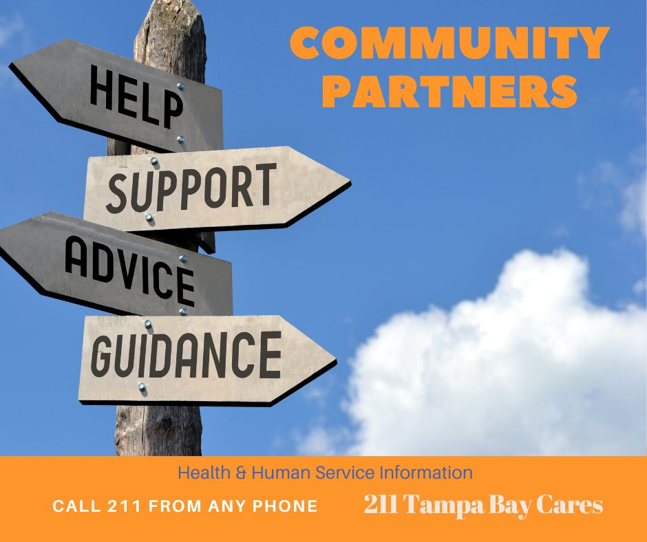 FirstContactTB's tweet photo. SUPPORTING COMMUNITY PARTNERS THAT HELP OTHERS! We are proud to partner with so many professionals in our area, such as educators, HR professionals, and the faith community. #211TBC #Community https://t.co/hhFLy4yaCP