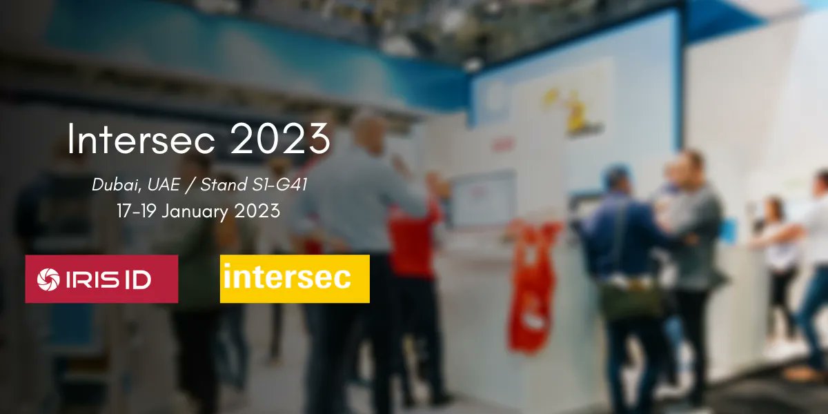 IrisID's tweet image. #intersecexpo is next week in Dubai! Come see us in stand S1-G41 and how #IrisRecognition can improve operations in #AccessControl, Time &amp;amp; Attendance, National ID, Transportation &amp;amp; #Immigration, and #PublicSafety &amp;amp; Justice. Sign up here: @IntersecExpo

buff.ly/3VRvUj2