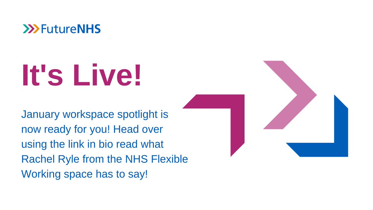 If work-life balance and increasing productivity are part of your 'new year - new me', then head over and read our workspace spotlight for this month! 

Link in bio!

#FutureNHS #connect #share #learn