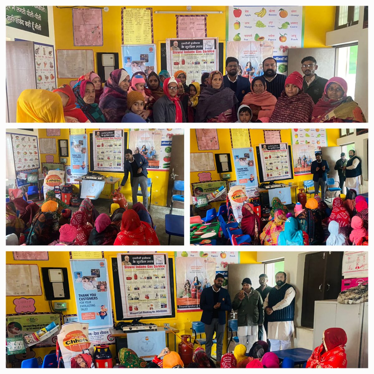 Karnal_AO_IOCL's tweet photo. Safety clinic on the occassion of #IndianOilCustomersDay at Siswal, Hisar along with cake cutting with our customers 
@DirMktg_iocl @EDLPGIOCL @Bohrashyam2 @IndianOilcl @DelhiIocl https://t.co/rCn3K4bXE3