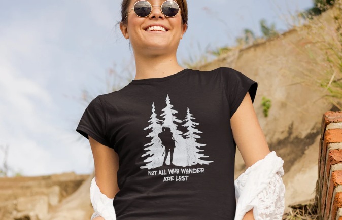 hiking_usa's tweet photo. Not All Who Wander Are Lost Women's #Hiking T-Shirt https://t.co/1BLdMyr09g https://t.co/z4Ac6YdNOM