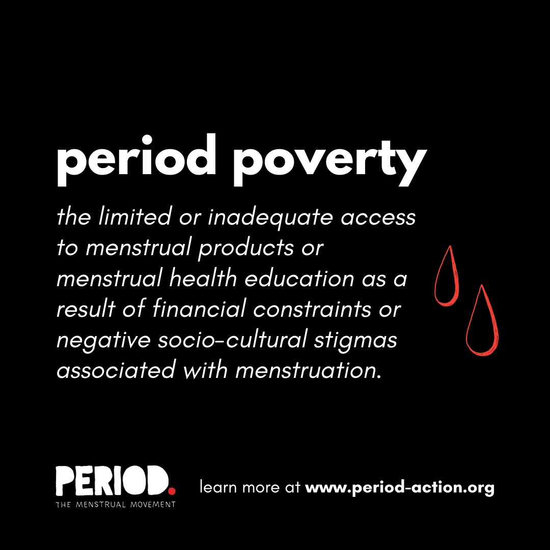 Period products must be affordable and accessible for all people who menstruate. PERIOD. 🩸 Learn more and get involved at period-action.org