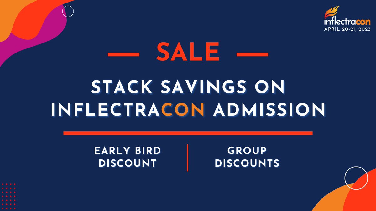 SoftwareTestPro's tweet image. To help you and your team get to #InflectraCON, we have created stackable discounts to allow this conference to fit your budget. Read our latest blog to see how many ways there are to save on admission to DC's largest agile, testing & DevOps conference 👉ow.ly/oooC50MjVQh