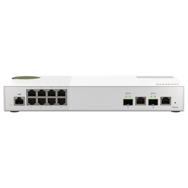 Qloudea_com's tweet image. El #QSW-M2108R-2C de @QNAPEspana es un #switch gestionable perfecto para tu empresa:

💻 10 puertos (8 RJ45 y 2 RJ45/SFP+) + puertos 802.3ad
💡 Compatible con tecnologías 10GbE y NBASE-T, hasta 5 velocidades
📏 Formato sobremesa y garantía 2 años

😜👉👉ow.ly/5R9r50MhYVX