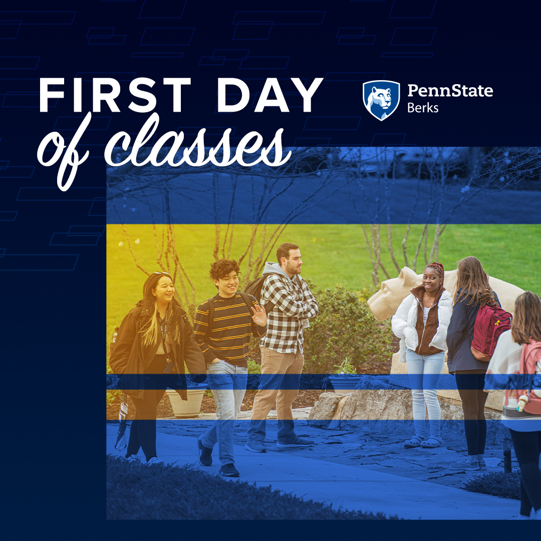 Happy first day of classes Berks! We are so excited to see you! #PSUBerks #PSUBerks2023 #Spring2023 #WelcomeWeek