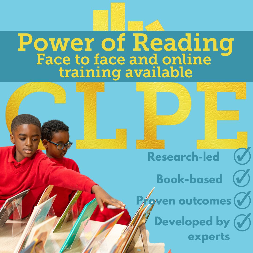 clpe1's tweet photo. Our #PowerofReading course is designed by experts to build staff subject knowledge and support whole-school improvement using a research-led, book-based approach. Book your place on our transformative training today: https://t.co/4Tob16IpHd https://t.co/VcRbCncySv