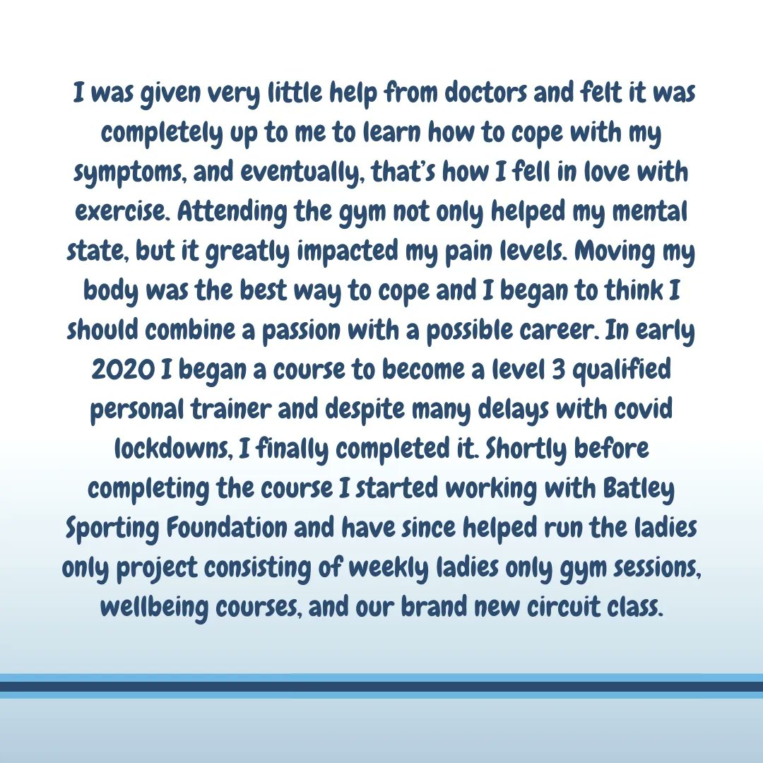 BatleySPF's tweet photo. Have a read about why Megan became a personal trainer! โ
๏ธ
#Batley #dewsbury #Personaltrainer #gym #communitygym #birstall #Cleckheaton #Heckmondwike #Gomersal #Liversedge #Morley #birkenshaw #Yorkshire https://t.co/mq8xCyoH5A