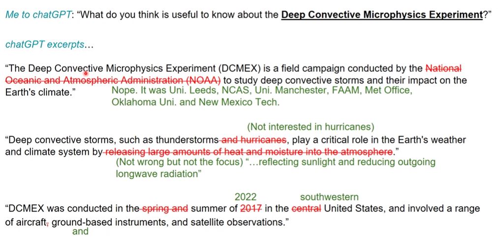 Intro for this afternoon's @ICASLeeds seminar from @DecFinney on the #DCMEX project was initally written using #ChatGPT but he gave up....