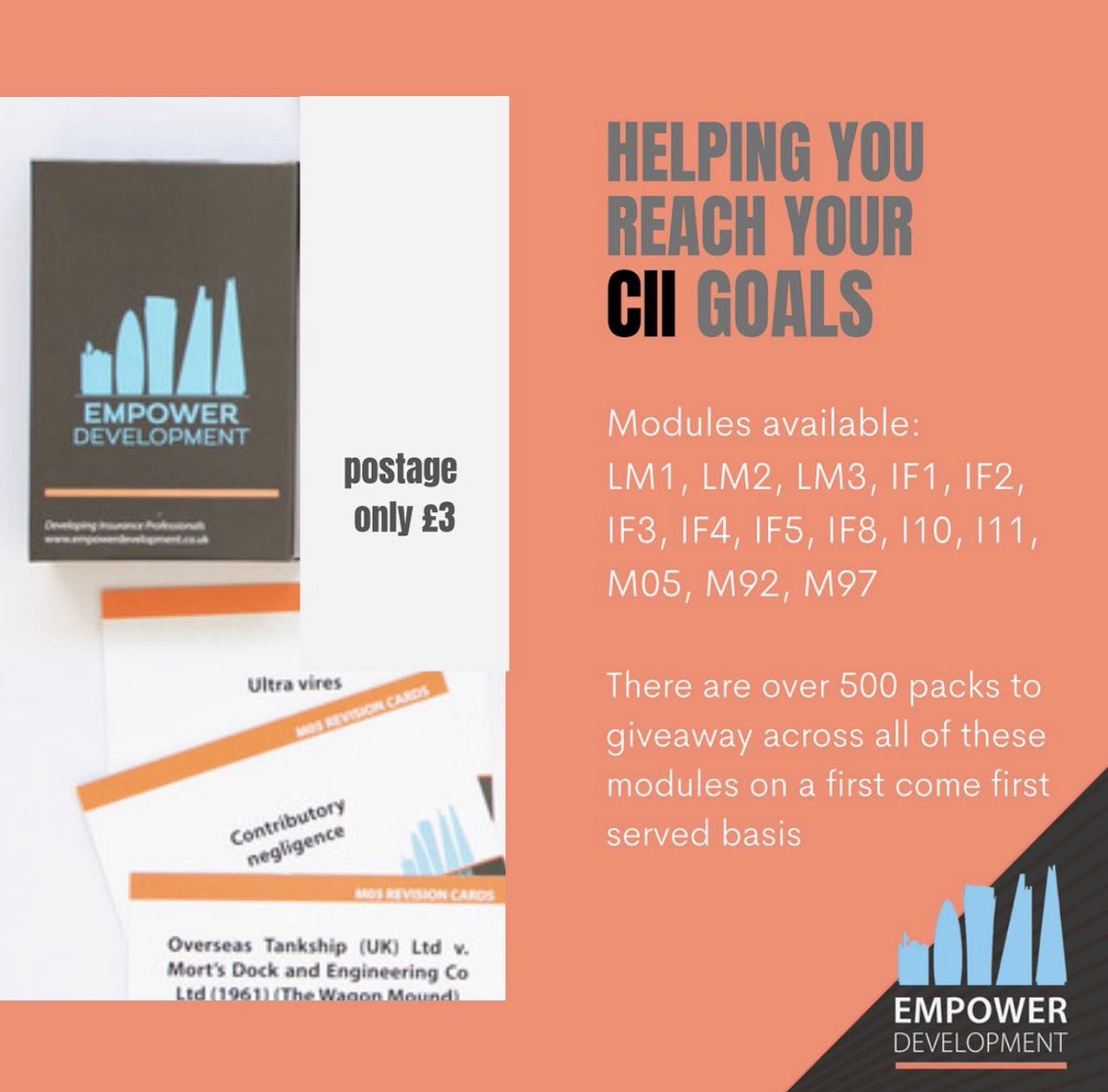 Helping you reach your CII goals! 🙌

Over the next few weeks we are highlighting our free resources you can use to achieve your CII goals 

#insurance #studysupport #revision #studymotivation #insuranceagent