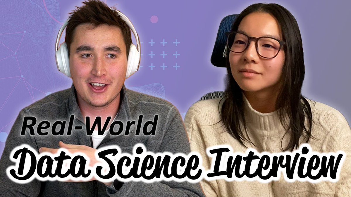 Check out <a href="/keithgalli/">Keith Galli</a>’s new video conducting a full length mock interview on me 🤪

youtu.be/Ft9kV5OzMa0

(PS lmk if you’re hiring 🤠)

#DataScience #interview #opentowork