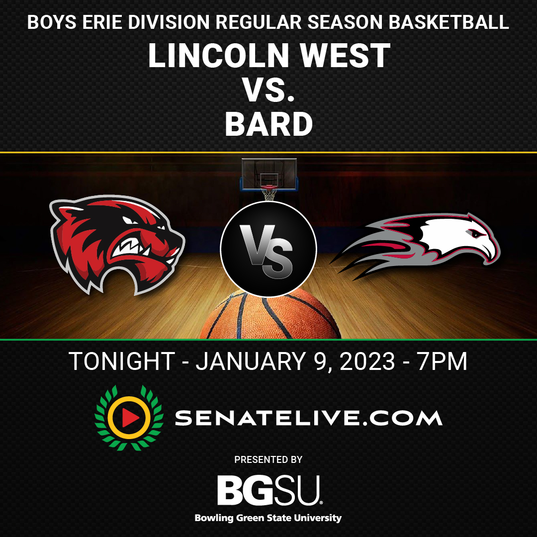 SenateLive's tweet image. Tune in to watch Lincoln West vs. Bard boys basketball on senatelive.com FREE! - Tonight, Jan 9 @ 7:00 PM. Pre-game coverage starts at 6:45 PM #SenateLivedw
@CLEMetroSchools @CLESenateSports @DistrictWON @bgsu