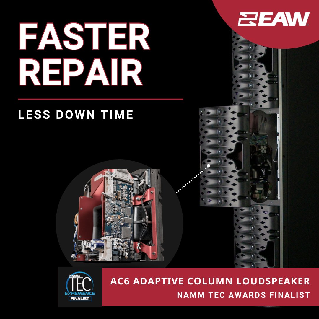 easternacoustic's tweet photo. Vote AC6 for this year's TEC Awards Outstanding Technical Achievement in the category of Sound Reinforcement Loudspeakers. Voting is open now - https://t.co/Y2trx7lSmy
#TECAwards2022 #TECAwards #OutstandingTechnicalAchievement #ADAPTiveSeries #EAW #nammshow https://t.co/5FoThY9wsZ