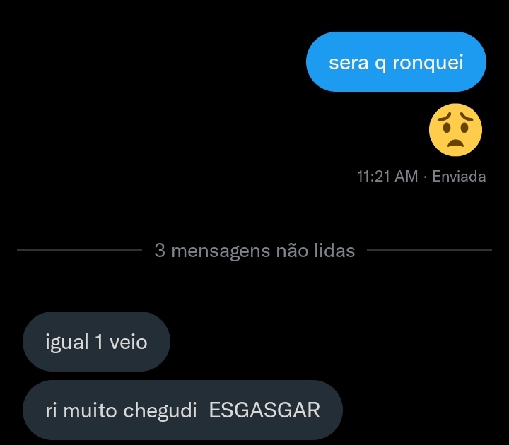 ai depois ela pergunta pq eu nao chamo ela p dormir cmg