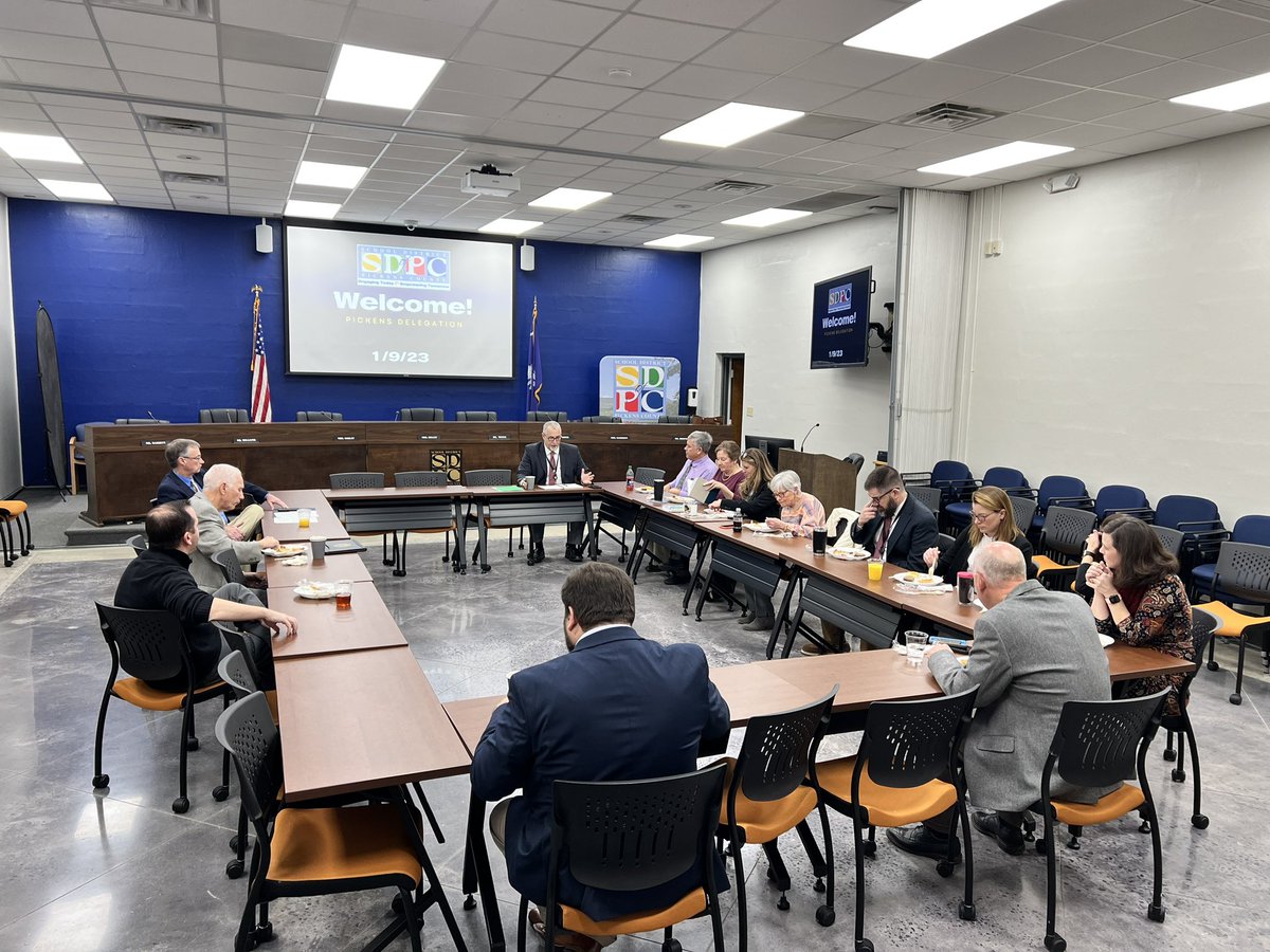 PickensSchools's tweet photo. We appreciate our Pickens Delegation attending our annual Delegation Breakfast this morning. Thank you for your support of the students and teachers in the School District of Pickens County! #EngagingToday #EmpoweringTomorrow https://t.co/tf569MYMi6