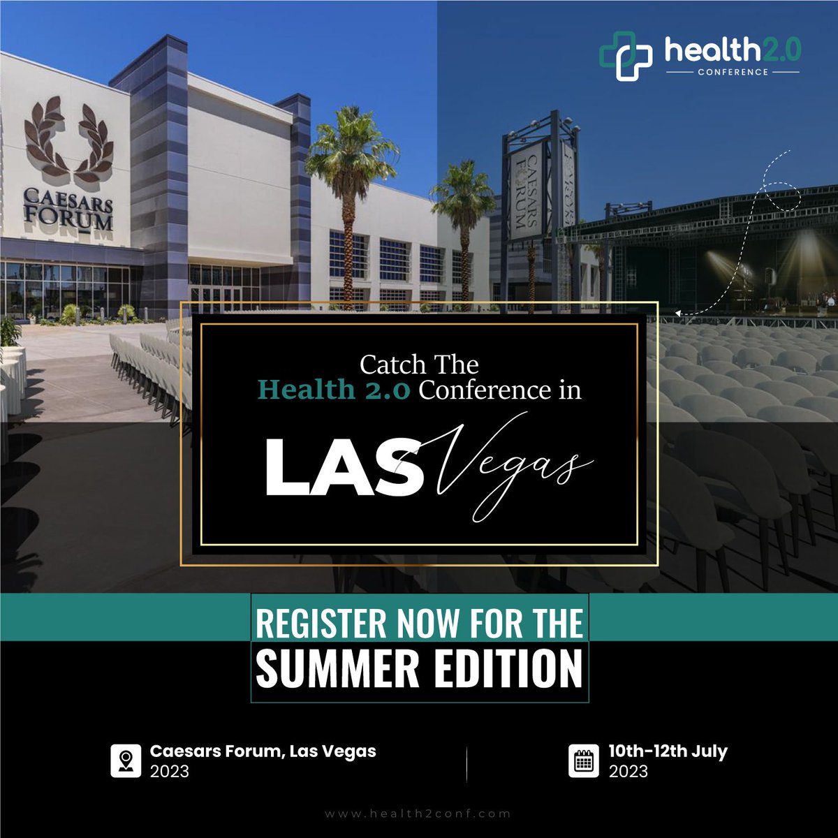 The summer edition of the Health 2.0 Conference is coming to Las Vegas from July 10th–12th. Join us as we bring together industry leaders and healthcare professionals to discuss the latest trends and innovations in healthcare!

#Health2Conf