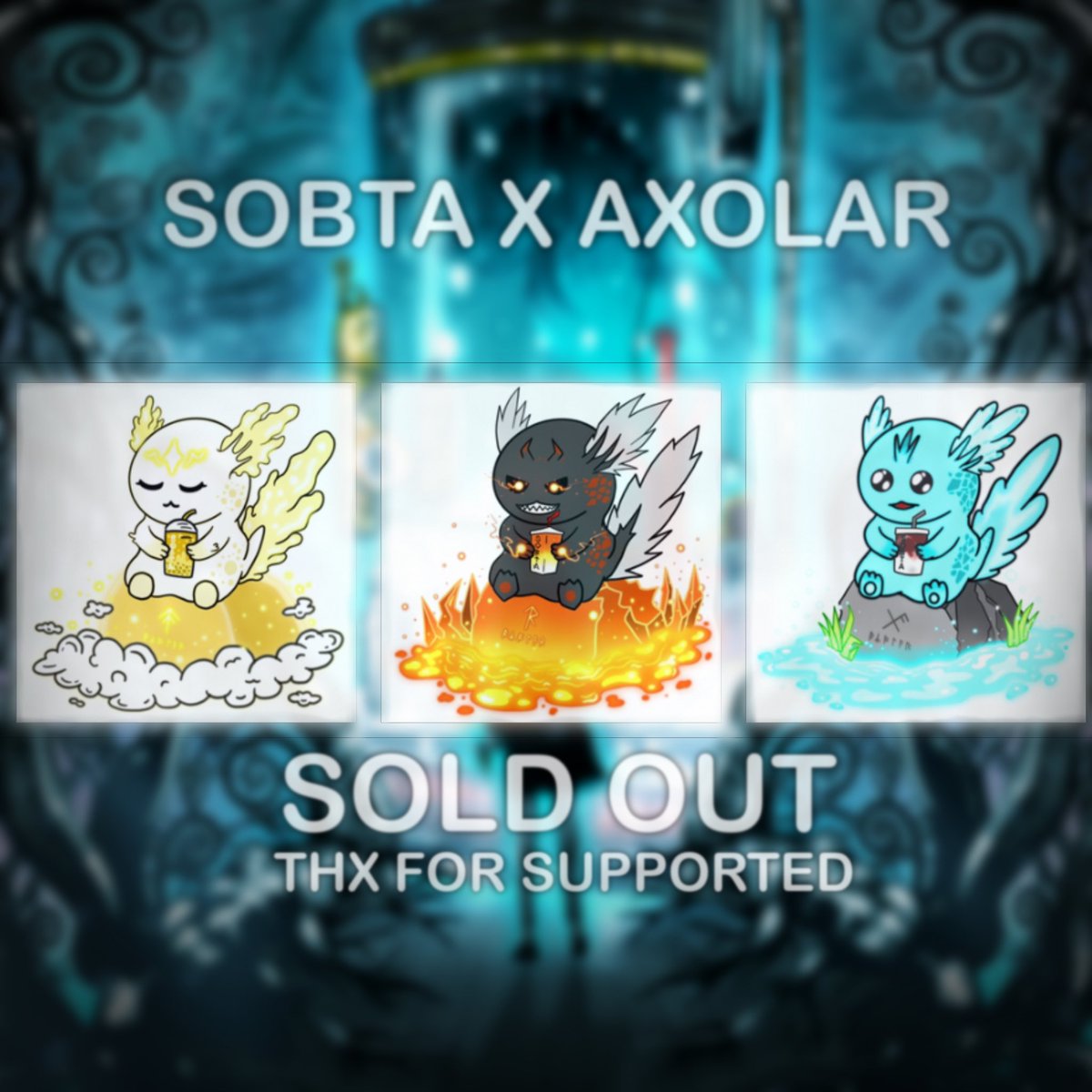 SunAxolar's tweet photo. SOBTA CAFE X AXOLAR 
ขอบคุณพี่แมนสบตามากๆที่ทำให้เกิดคอลเลคชั่นนี้ขึ้นมาสร้างแรงบันดาลใจหลายๆอย่างและเปิดโลกการวาดมากยิ่งขึ้น 
ขอบคุณโฮลเดอร์ทุกคนจากใจจริง และคอมมูทุกๆคนที่แวะมาทักทายกัน 
ขอบคุณมากๆนะ 👸👁🌞 https://t.co/sVmi6zlwvb