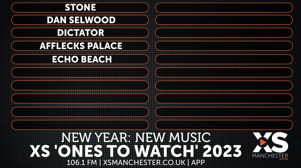 We're going home grown for the next band on the XS Ones to Watch list.

@echobeach_uk crate soaring indie/electro anthems with vocals somewhere between Morrissey and Tom Smith... its awesome stuff!

@Mr_Jimbob x
#XSEveningShow