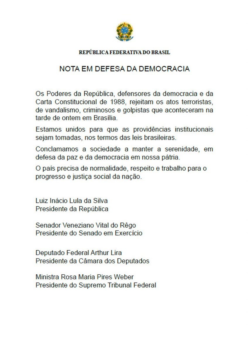 leomagalhaesdpu's tweet image. A democracia sempre prevalecerá. #democraciasempre #defensoriasim