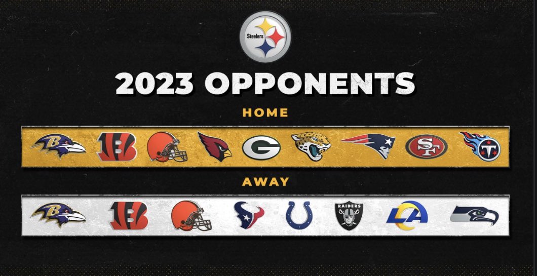 Blitzburgh on Twitter "Steelers 2023 opponents determined. Steelers 