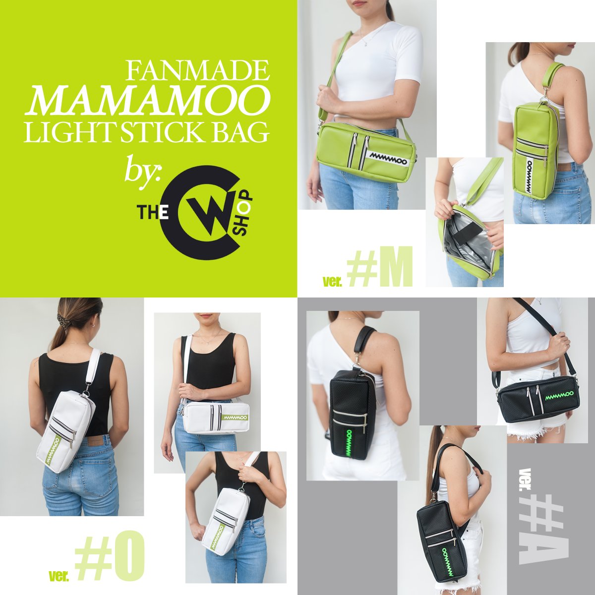 theCWshop's tweet photo. ‼️‼️Now Available for Pre-order‼️‼️

💚💚 Fanmade #MAMAMOO LightStick Bag 💚💚

Available in 3 colors/versions:
💚 ver. #M
 🤍  ver. #O
🖤 ver. #A
Price: Php720.00
DOO: Jan. 9, 2023
DOP: Jan. 15,2023 
Order here>>> https://t.co/4D2Fu6iyD6 

For more details, send us a DM.☺️😉 https://t.co/n92qn71cwX