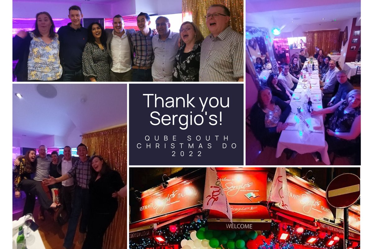 QubeEPoS's tweet photo. We got together for our belated Christmas Do on Saturday and had the most wonderful time at SergiosW1 😊 https://t.co/zGbE6WRtuw