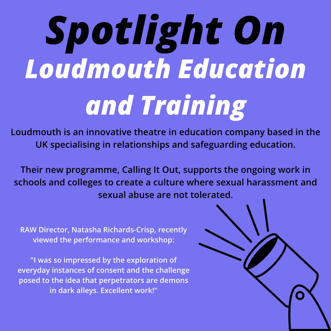 Check out the incredible work of @loudmouthuk on their website:

loudmouth.co.uk

#consent #education #theatreineducation