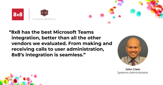 BigTenFangirl's tweet photo. Read about how switching to @8x8 enabled a seamless, reliable #MSTeams integration and empowered #hybridwork for the staff at Flanagan Bilton. #communications #ringgroups #telephony https://t.co/SVeTS7bmG9 https://t.co/4dzTSylAOm