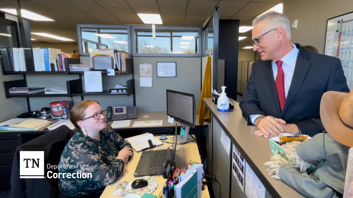 I spent the morning getting to know the folks in <a href="/TNTDOC1/">Dept of Correction</a>'s Central Office. I can't wait to visit the facilities and offices around the state and learn more about what makes this agency great! #TeamTDOC